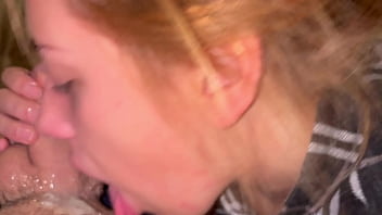 Amazing intense throatfuck sloppy finishing with throbbing throatpie