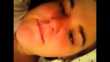 Chubby hairy teen fingering wet pussy