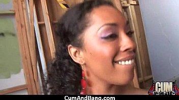 Cum slut introduced to bukkake 10