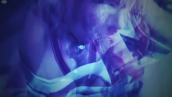 Beautiful pink girl carelessly takes in her mouth