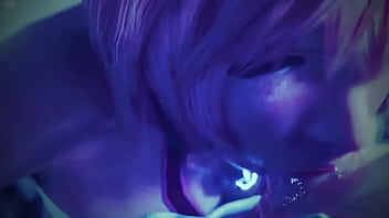 Beautiful pink girl carelessly takes in her mouth