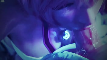 Beautiful pink girl carelessly takes in her mouth