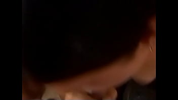 Cock loving brunette sucks and gags on a hard shaft