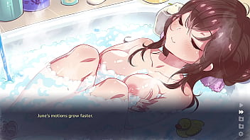 Chasing tails soapy scene solo girl bathroom