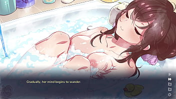 Chasing tails soapy scene solo girl bathroom