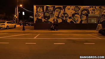 After dark bus ride with sexy punk chick