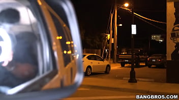 After dark bus ride with sexy punk chick