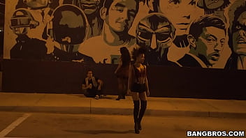 After dark bus ride with sexy punk chick