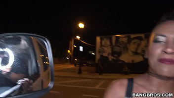 After dark bus ride with sexy punk chick