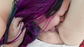 Free char aznable fucks big butt purple hair girl gets rimjob and cums in her balloon tits massive cumload