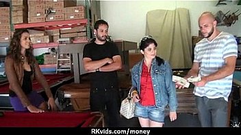 Cute teen sucked and fucked for cash 26