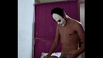 Cliente ficou com vergonha de gravar pro xvideos e colocou mascara