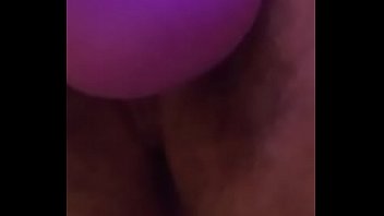 Busting a quick nut with my hitachi while stuffing my loose cunt