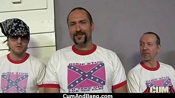 Extreme interracial gangbang 28