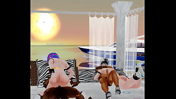 Two black guys fuck two twinks