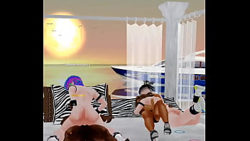 Two black guys fuck two twinks