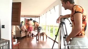 Busty babe nikky rider bounces her ass on a cock outside