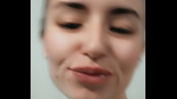 Naughty blonde teases and act like she has a dick in her mouth