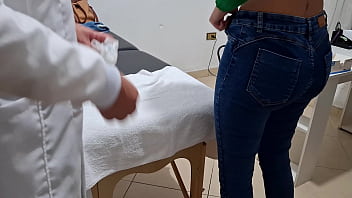 An anal rectal exam performed by a real doctor
