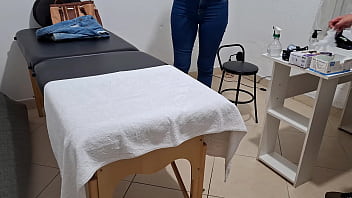 An anal rectal exam performed by a real doctor