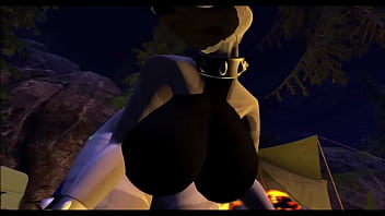 Dragon fucks a wild dino at campsite