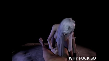 3d skinny asian whore sucking the big cock and got fucked so hard