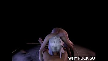 3d skinny asian whore sucking the big cock and got fucked so hard