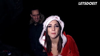 Lullu gun nasty sex with newbies in mr claus' christmas van letsdoeit