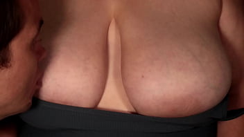 Hard nipple sucking and play