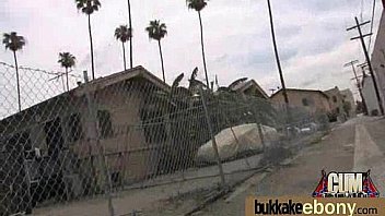 Cum loving teen enjoys huge bukkake 5