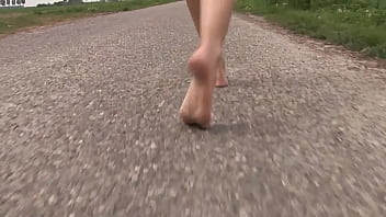 Skinny anal slut pickup 3some