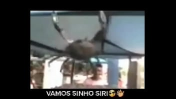 Senhor siri fazendo flexões enquanto narrador fala