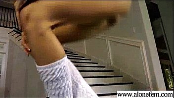 Girl use sex toys dildos fingers to please herself movie 03