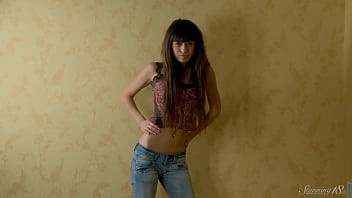 Horny young brunette sade massages her pussy like a true whore