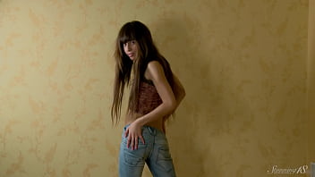 Horny young brunette sade massages her pussy like a true whore