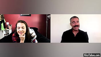 After talking babe enjoyed hardcore solo action