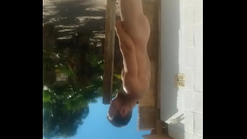 Muscle man big raski flexing