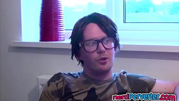 Nerd in hot action