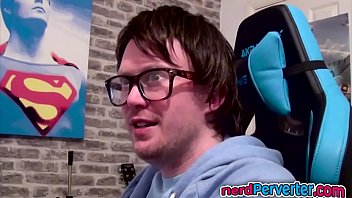 Nerd in hot action Nerd in hot action