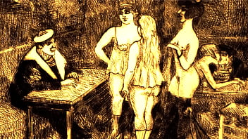 Retro erotic drawings