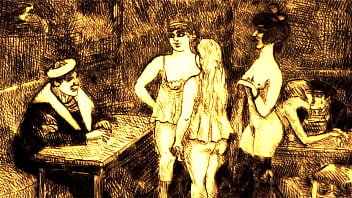 Retro erotic drawings