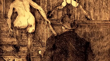 Retro erotic drawings