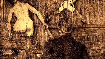 Retro erotic drawings