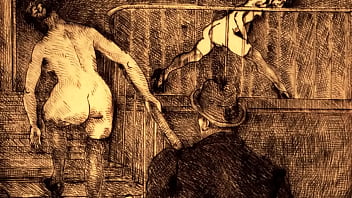 Retro erotic drawings