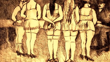 Retro erotic drawings