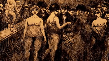 Retro erotic drawings