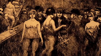 Retro erotic drawings