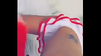 Hot dressup girl touching her ass