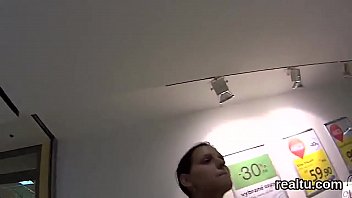 Exquisite czech chick gets teased in the mall and screwed in pov
