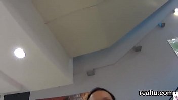 Exquisite czech chick gets teased in the mall and screwed in pov